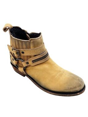 {Liberty Black} Kaylee Distressed Leather Ankle Boots